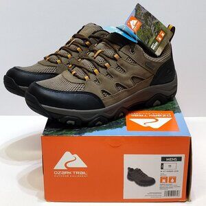 Ozark Trail Waterproof Hiker Low Top Men's 11 Lightweight Leather Mesh Upper NIB